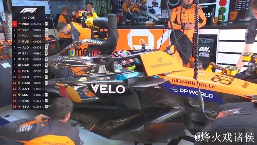 F1英国站排位赛：维斯塔潘摘得杆位，迈凯伦占据二三名