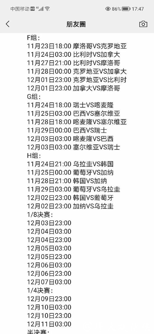 全面解析世界杯比赛信息与赛程详情